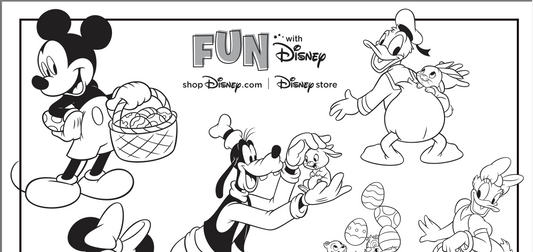 FREEBIE: Printable Disney Easter Coloring Page