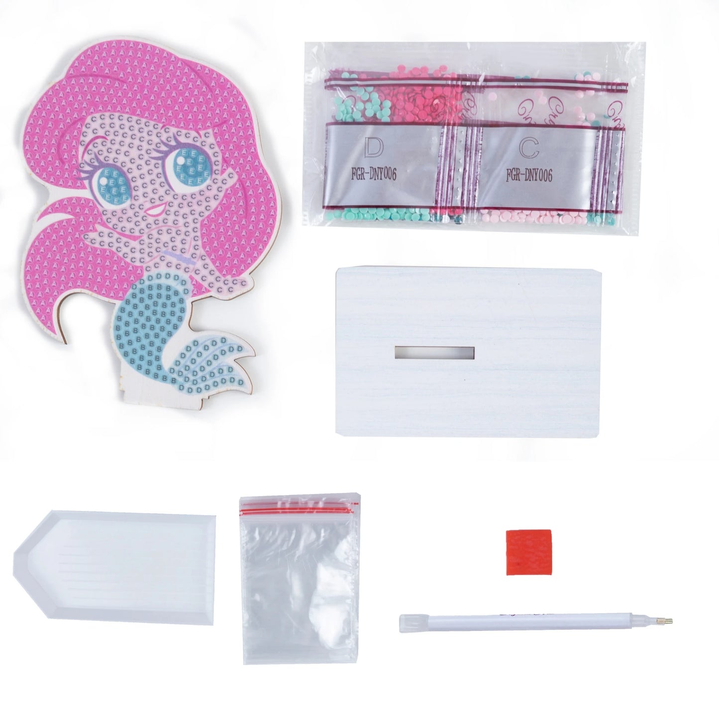 Ariel Little Mermaid Crystal Art Buddies Kit