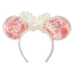 Peach Regency Ruffles Embroidered Minnie Mouse Now Ears Headband
