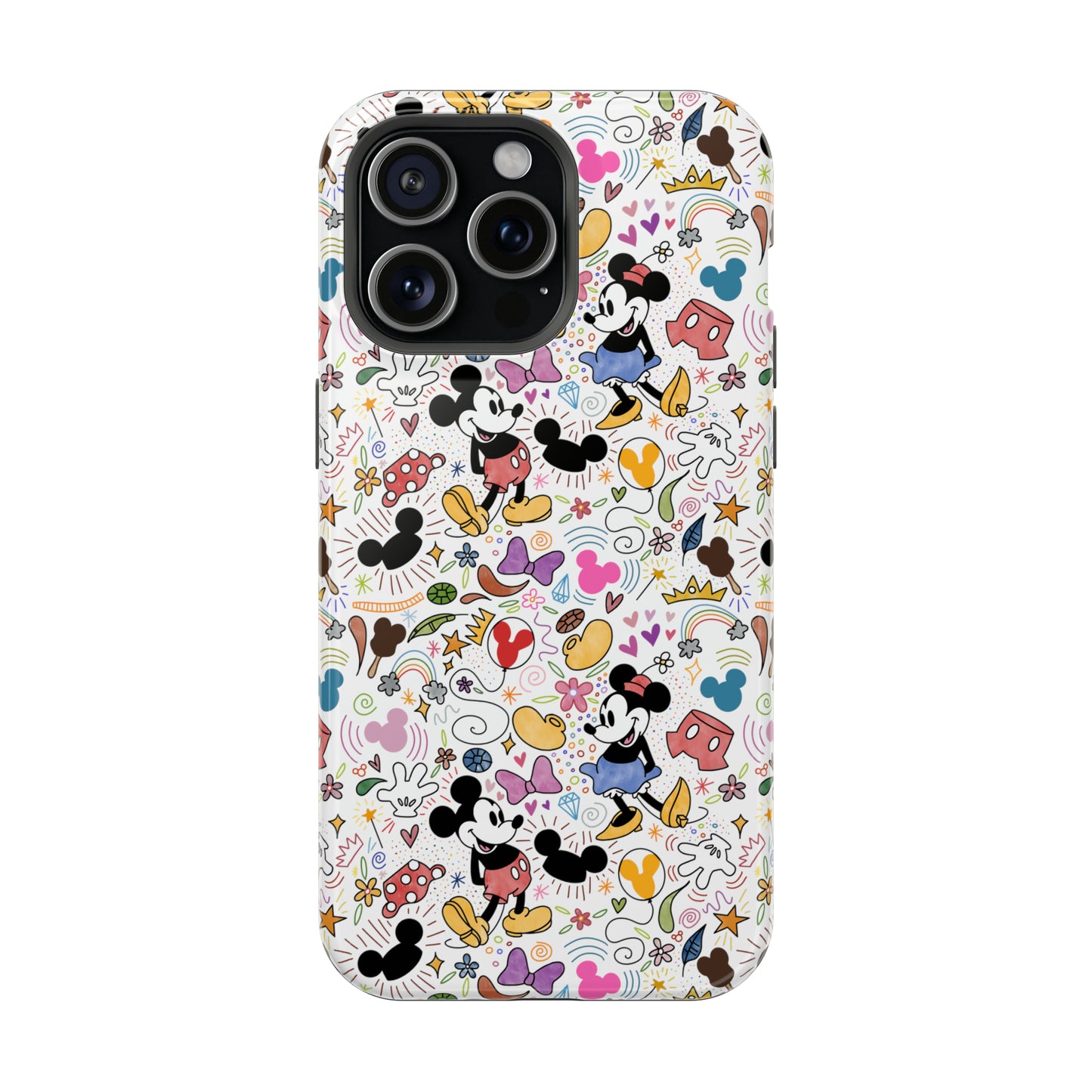 Doodlebug Mickey and Minnie MagSafe Tough iPhone Case