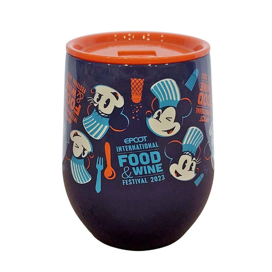 2023 Epcot Food and Wine Disney Stemless Corkcicle Cup with Lid