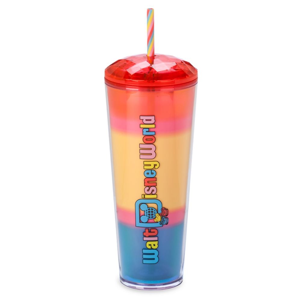 Rainbow Macaron Disney Starbucks Tumbler with Straw - Disney Eats