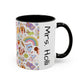 Back to School Mouse Friends Accent 11 / 15oz Dishwasher Safe Mug — Rainbows & Magic ☕🌈✨