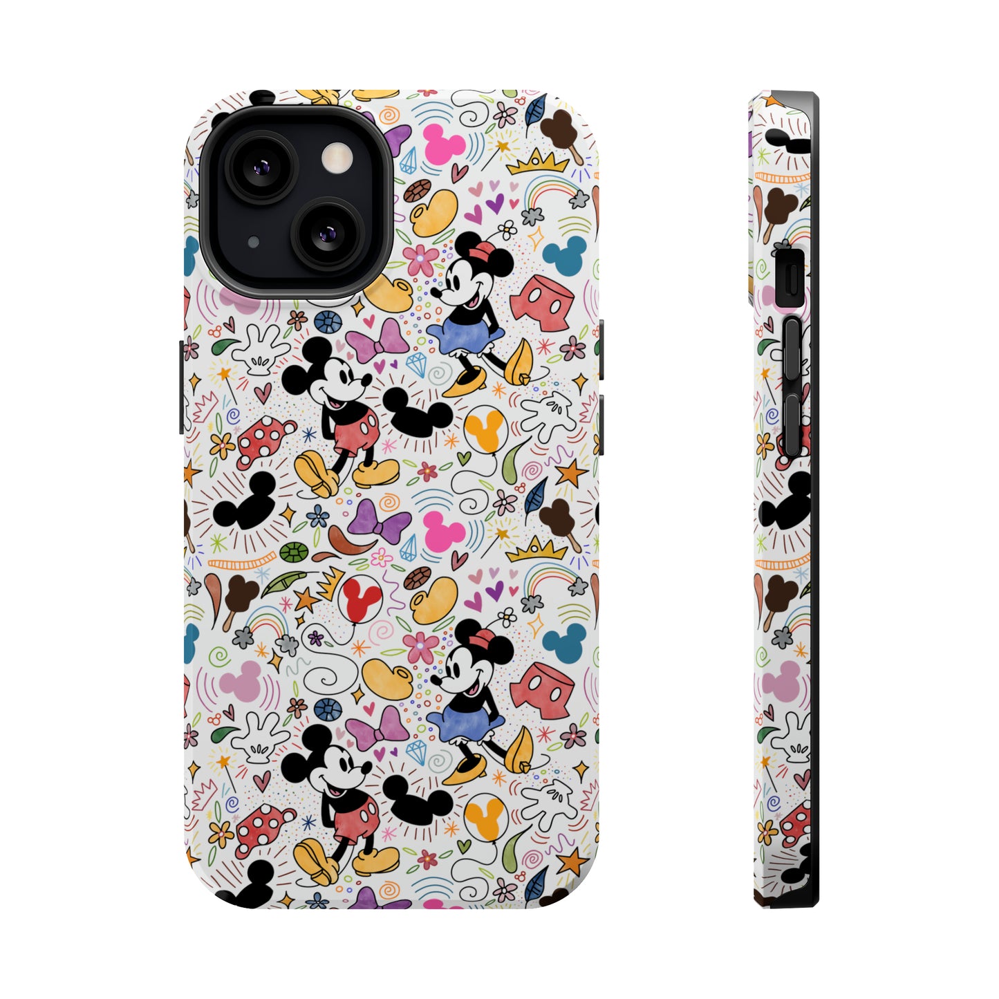 Doodlebug Mickey and Minnie MagSafe Tough iPhone Case