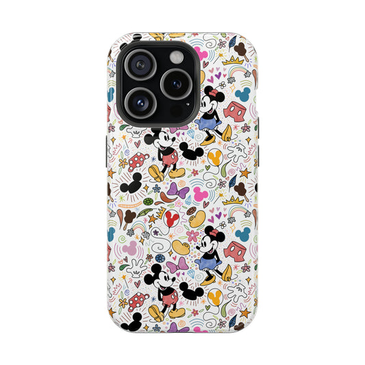 Doodlebug Mickey and Minnie MagSafe Tough iPhone Case
