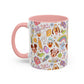 Back to School Mouse Friends Accent 11 / 15oz Dishwasher Safe Mug — Rainbows & Magic ☕🌈✨