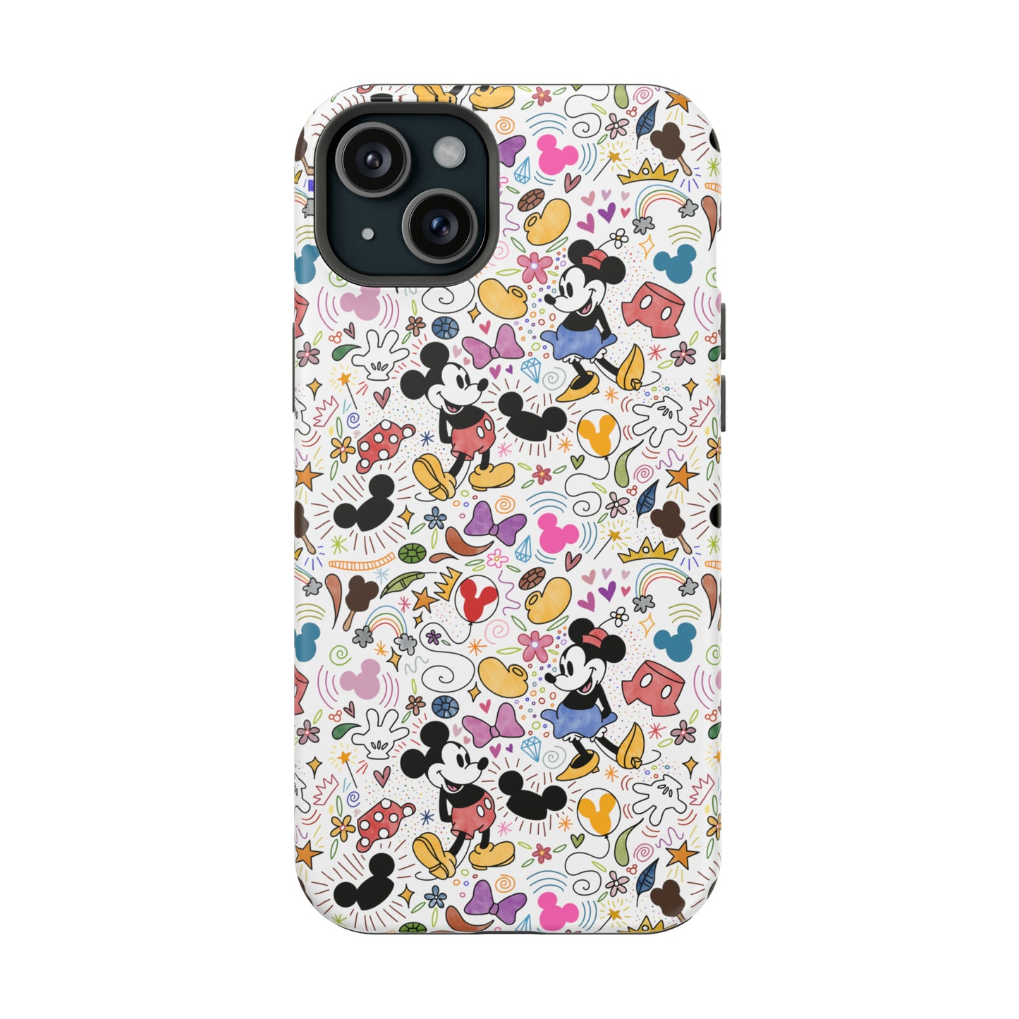 Doodlebug Mickey and Minnie MagSafe Tough iPhone Case