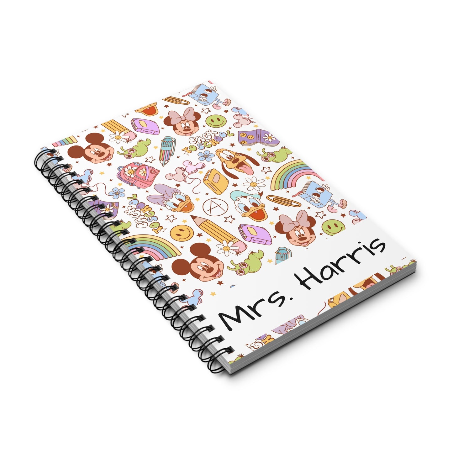 Back to School Mouse Friends Spiral Notebook — Rainbows & Magic 🌈✨