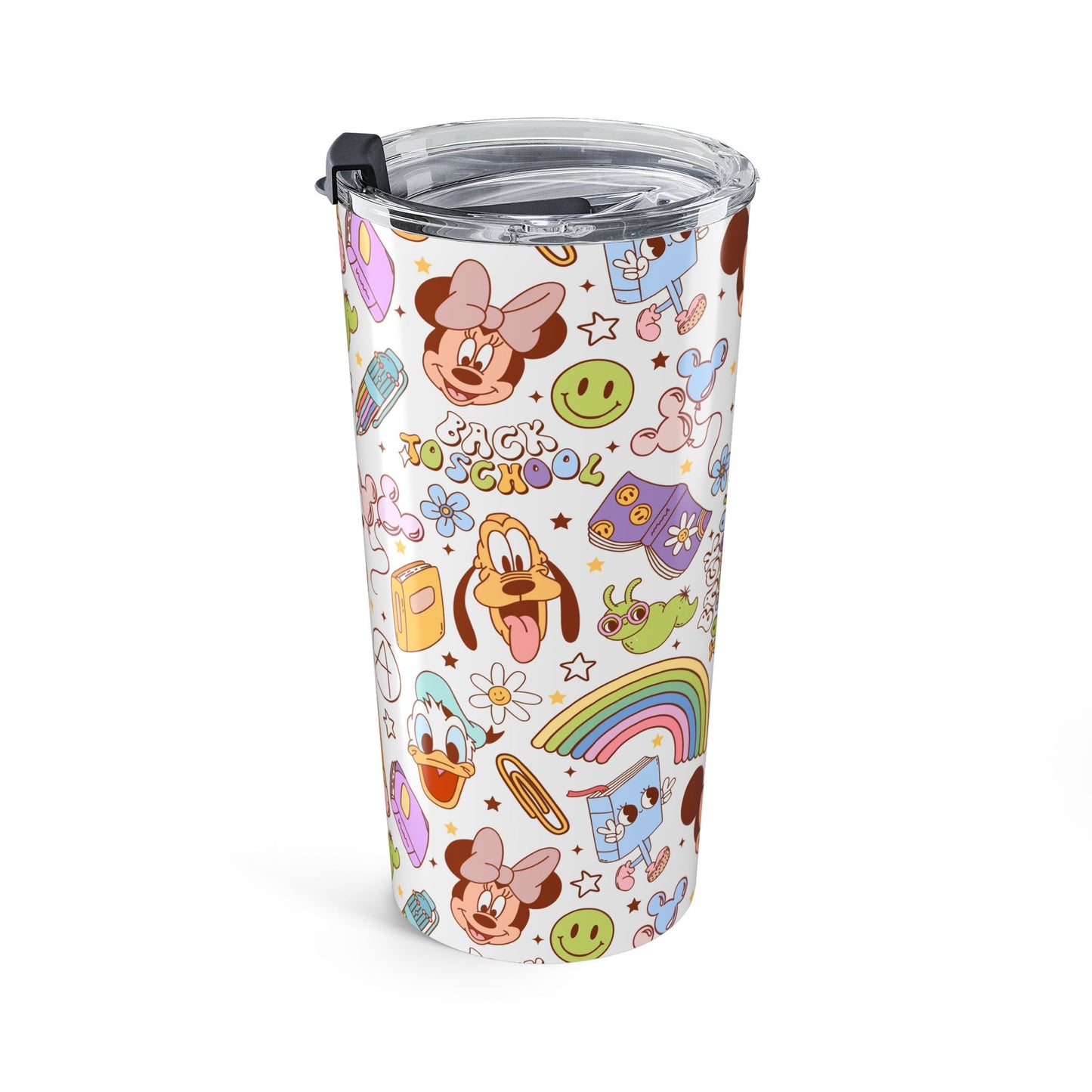 Back to School Mouse Friends 20oz Stainless Steel Tumbler — Rainbows & Magic 🌈✨
