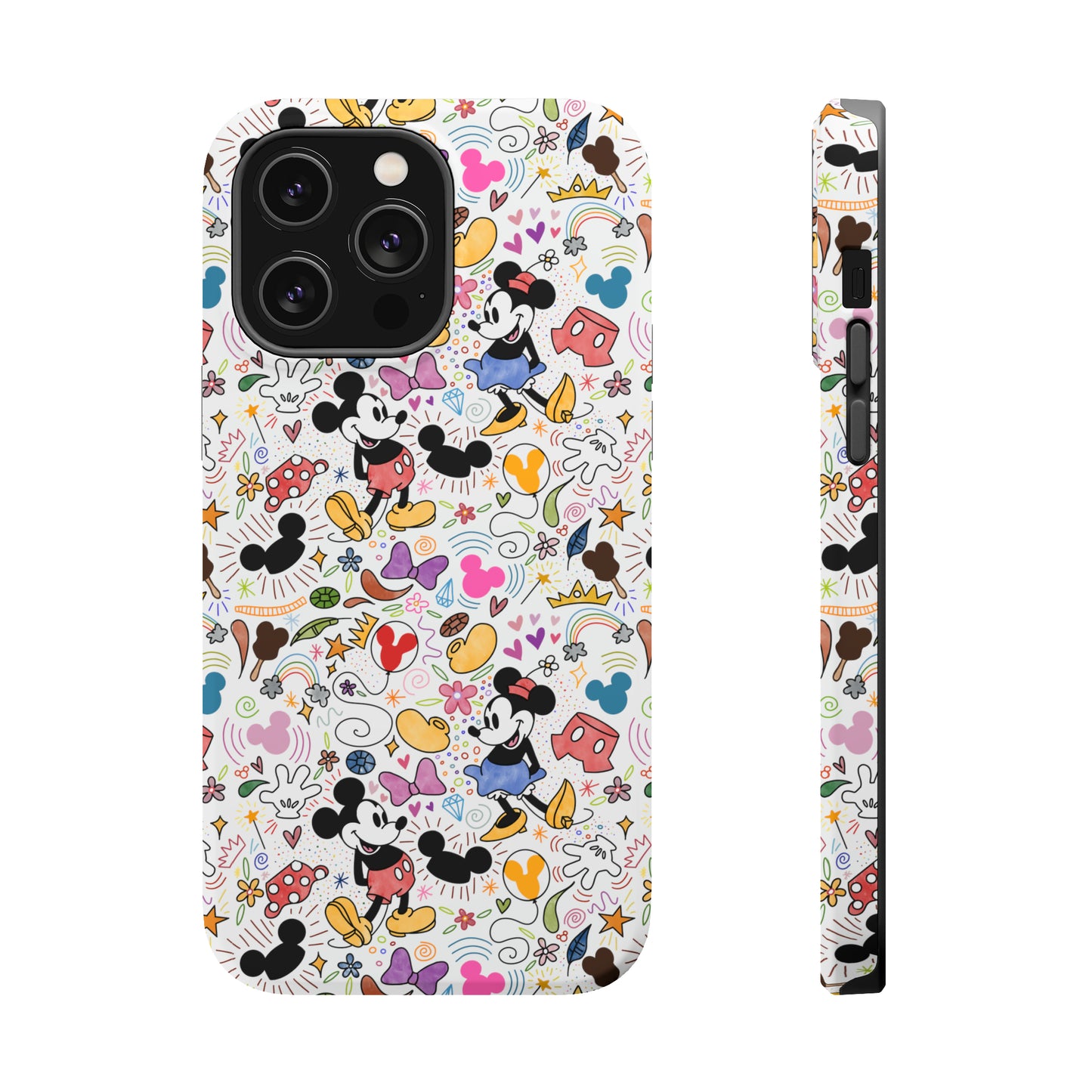 Doodlebug Mickey and Minnie MagSafe Tough iPhone Case