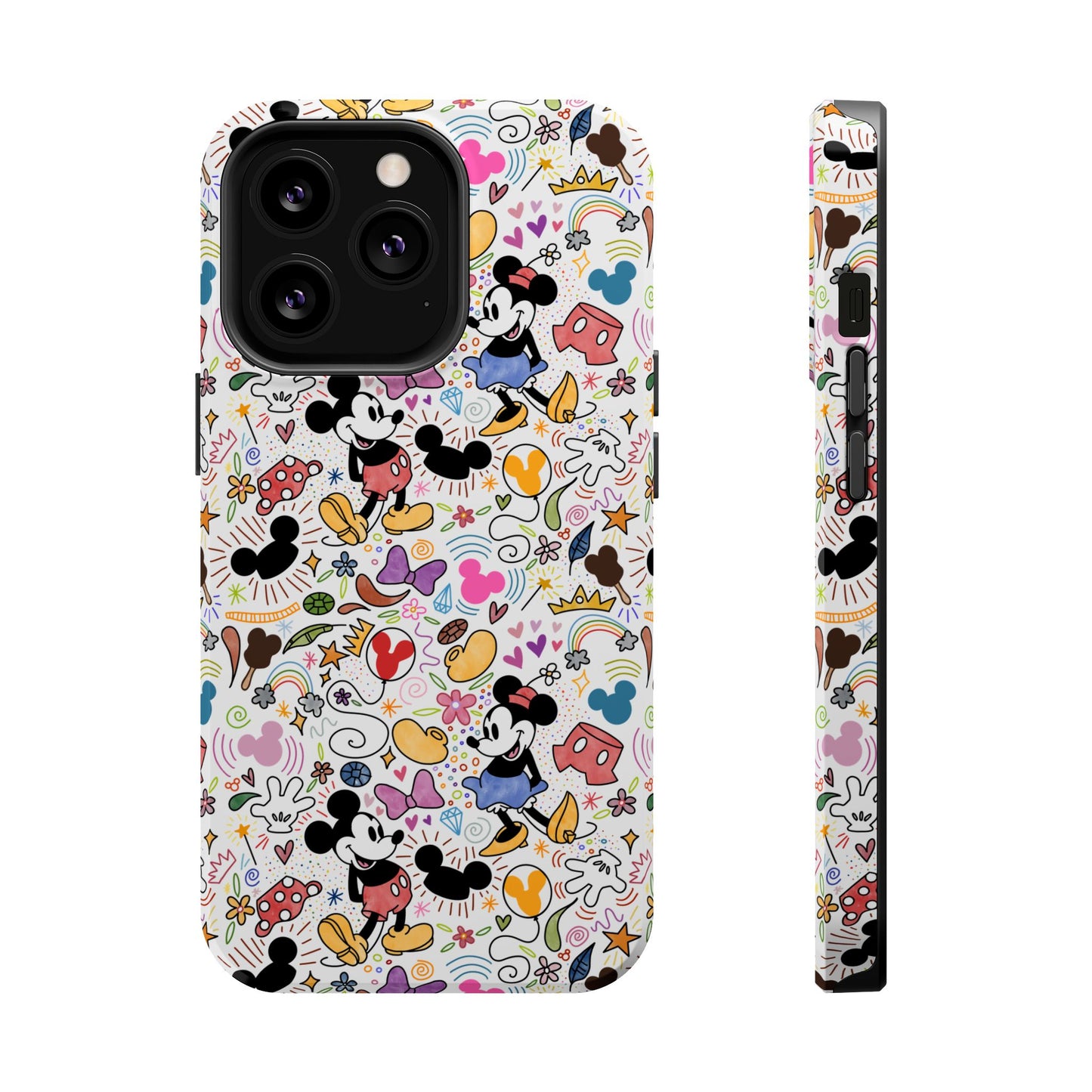 Doodlebug Mickey and Minnie MagSafe Tough iPhone Case