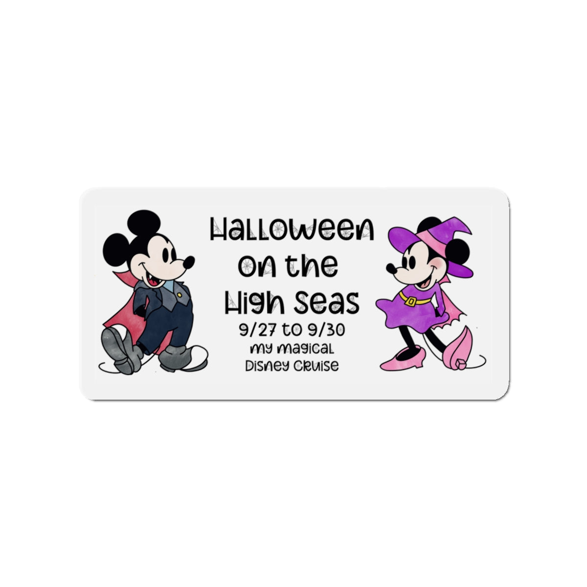 Halloween on the High Seas Die-Cut Magnet