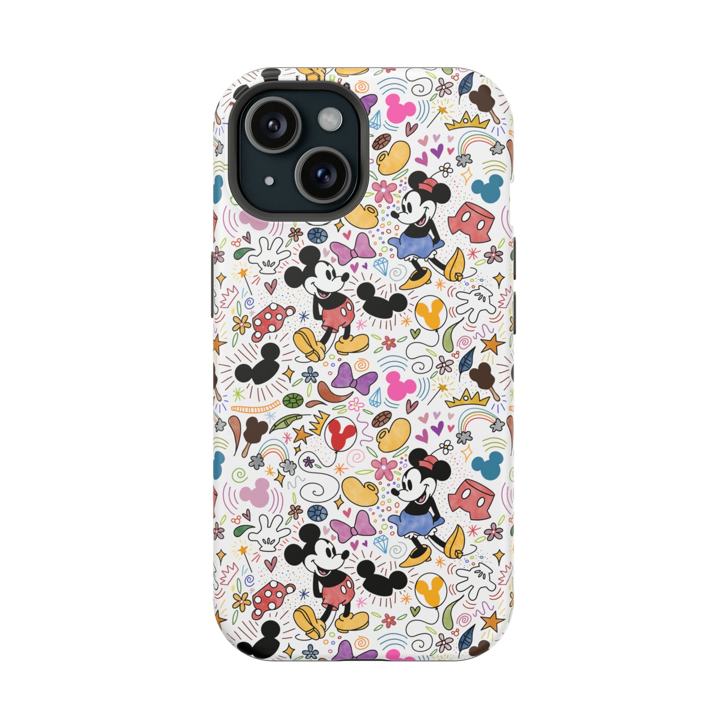 Doodlebug Mickey and Minnie MagSafe Tough iPhone Case