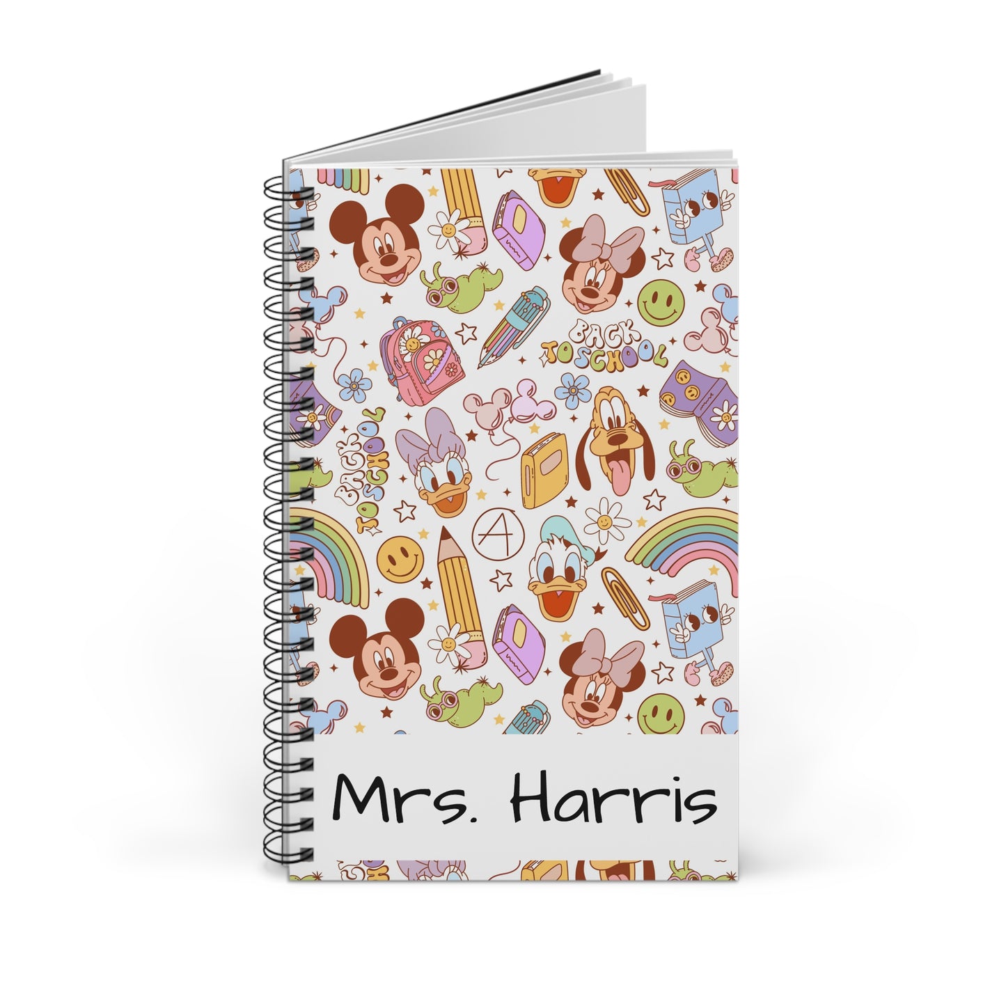 Back to School Mouse Friends Spiral Notebook — Rainbows & Magic 🌈✨