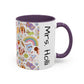 Back to School Mouse Friends Accent 11 / 15oz Dishwasher Safe Mug — Rainbows & Magic ☕🌈✨