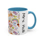 Back to School Mouse Friends Accent 11 / 15oz Dishwasher Safe Mug — Rainbows & Magic ☕🌈✨