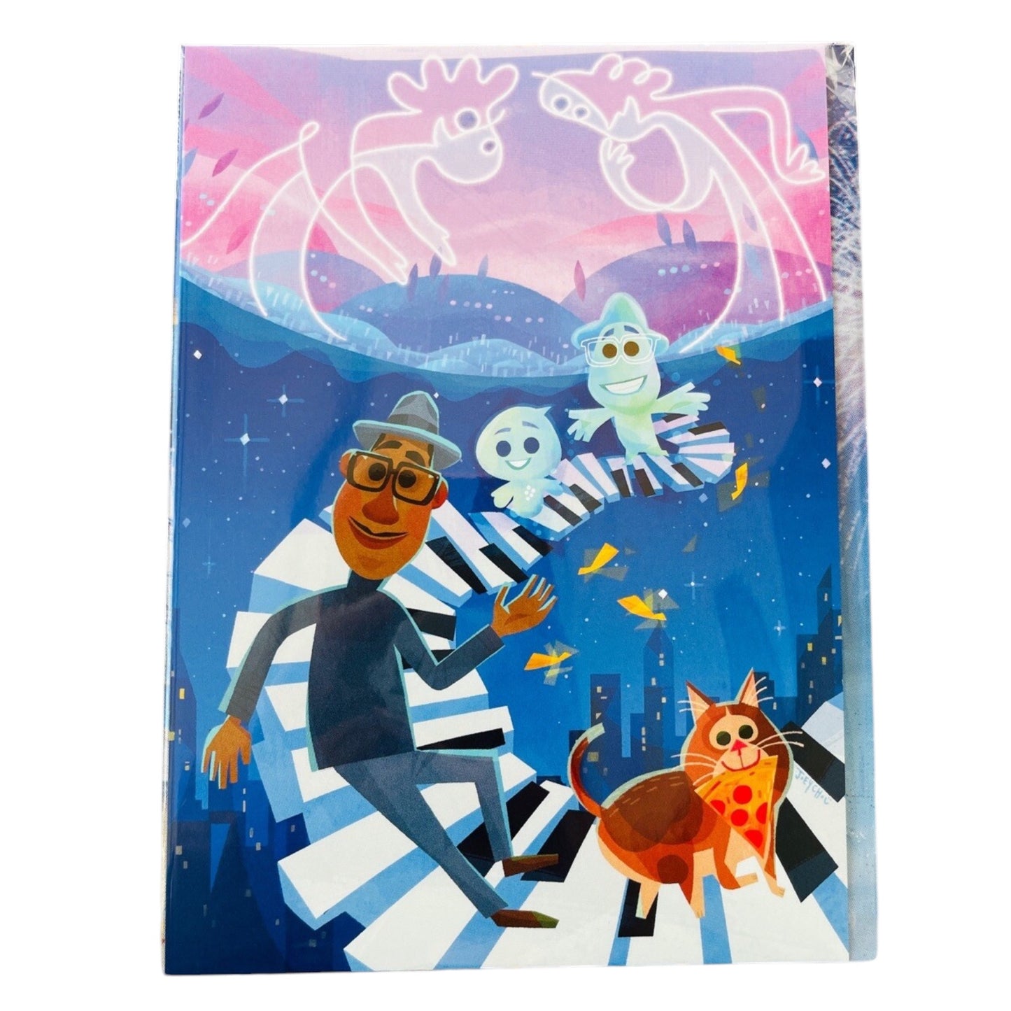 Disney WonderGround Gallery — Joey Chou “Pixar Soul Journey” Postcard 🎷✨