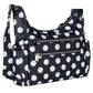 Lug Camper SE Crossbody Bag – Black with White Polka Dots 🖤⚪✨