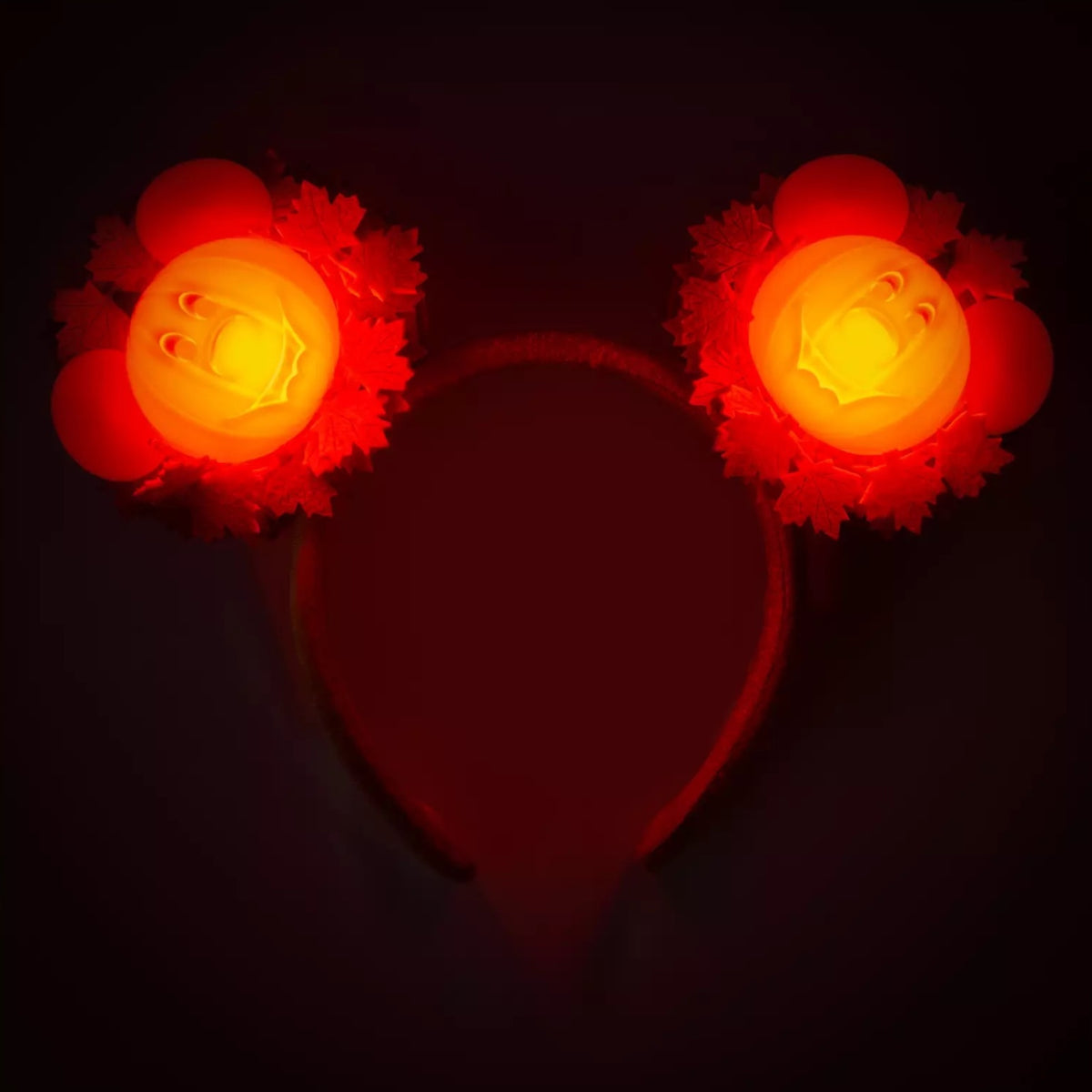 Mickey Mouse Light-Up Jack-o'-Lantern Wreath Ear Headband 🎃✨