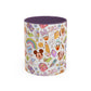 Back to School Mouse Friends Accent 11 / 15oz Dishwasher Safe Mug — Rainbows & Magic ☕🌈✨