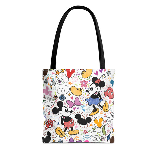 Doodlebug Mickey and Minnie Tote Bag