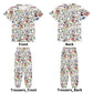 Very Merry Christmas Party Mouse Childrens Sleepwear Short Sleeve Shirt and Long Pants Set