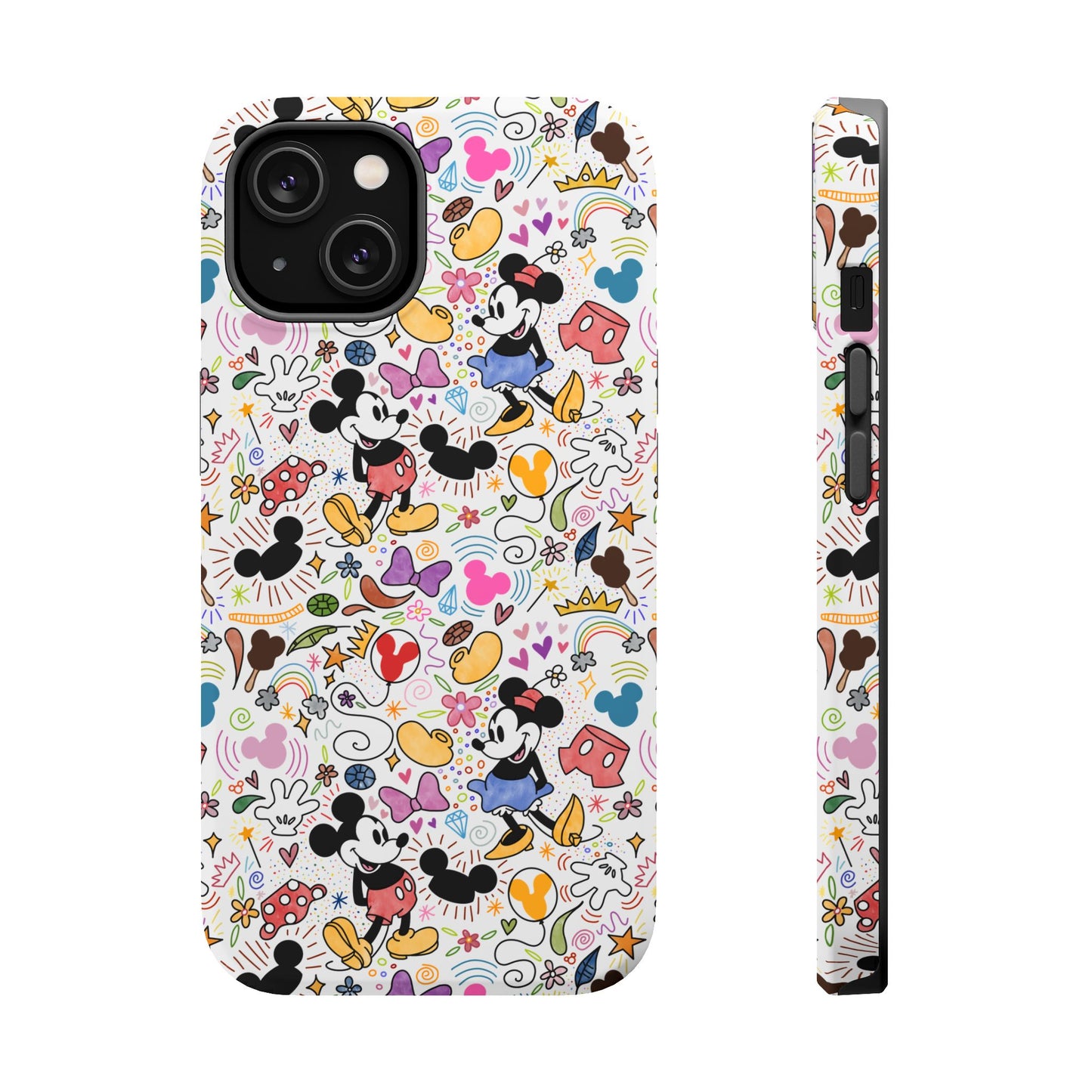 Doodlebug Mickey and Minnie MagSafe Tough iPhone Case