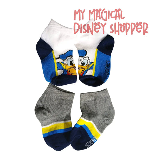 Infant Socks Size 3–6 Months Donald Duck Blue 2-Pack 💙🦆👶