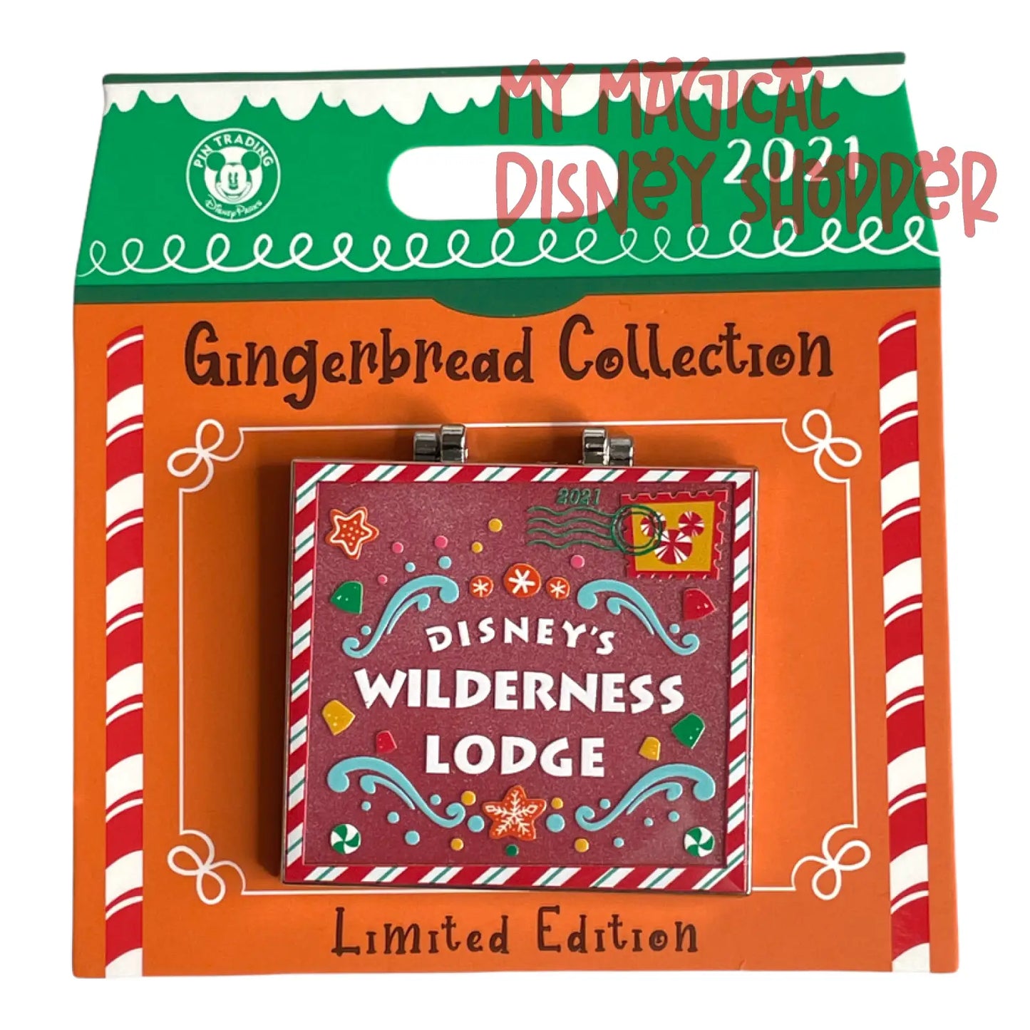 2021 Gingerbread Collection Disney's Wilderness Lodge Resort Pin - Limited Edition 2000