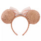 Rose Gold & Pink Minnie Mouse Sequin Ear Headband