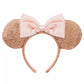 Rose Gold & Pink Minnie Mouse Sequin Ear Headband