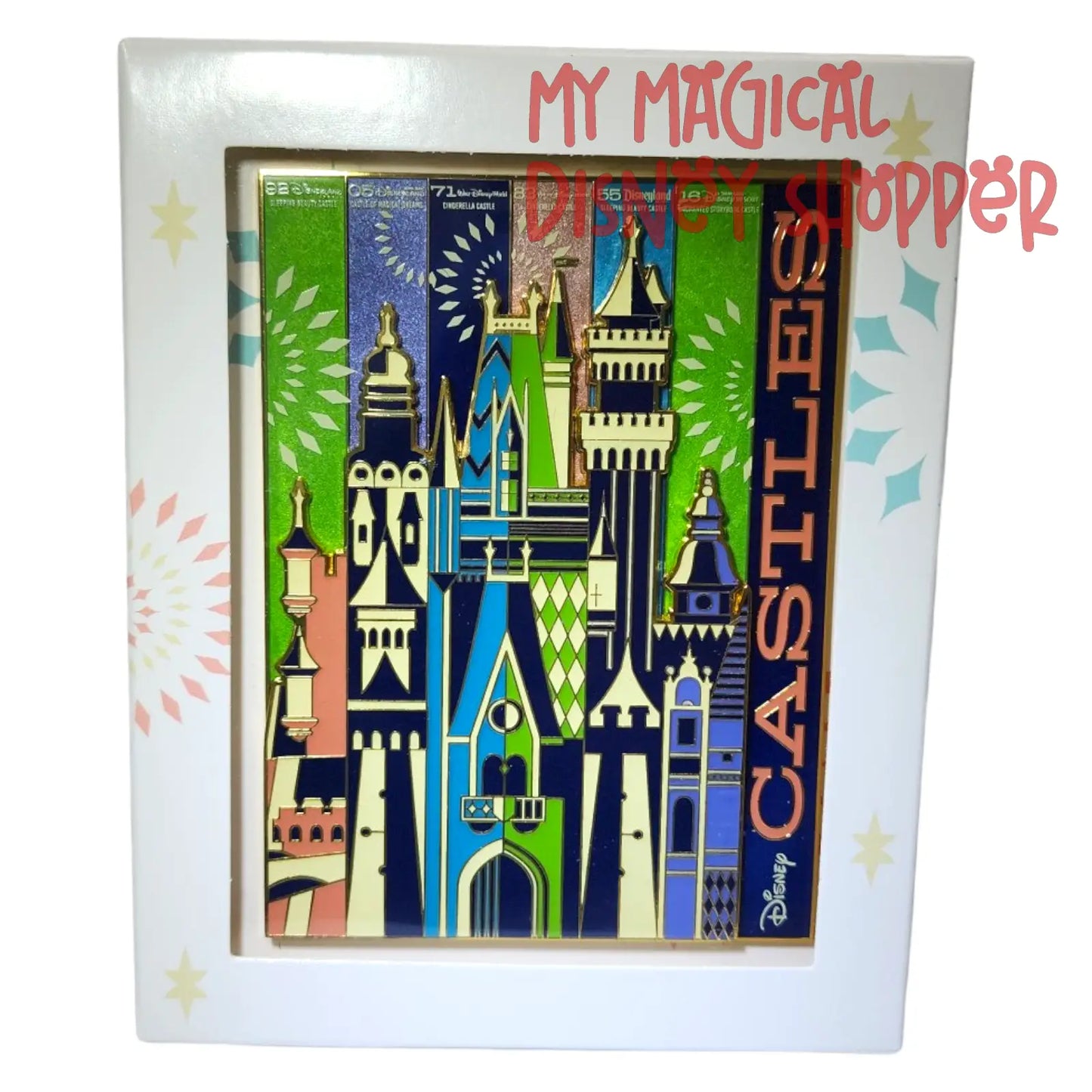 2022 D23 Expo Disney Parks Castles Jumbo Pin - Limited Edition