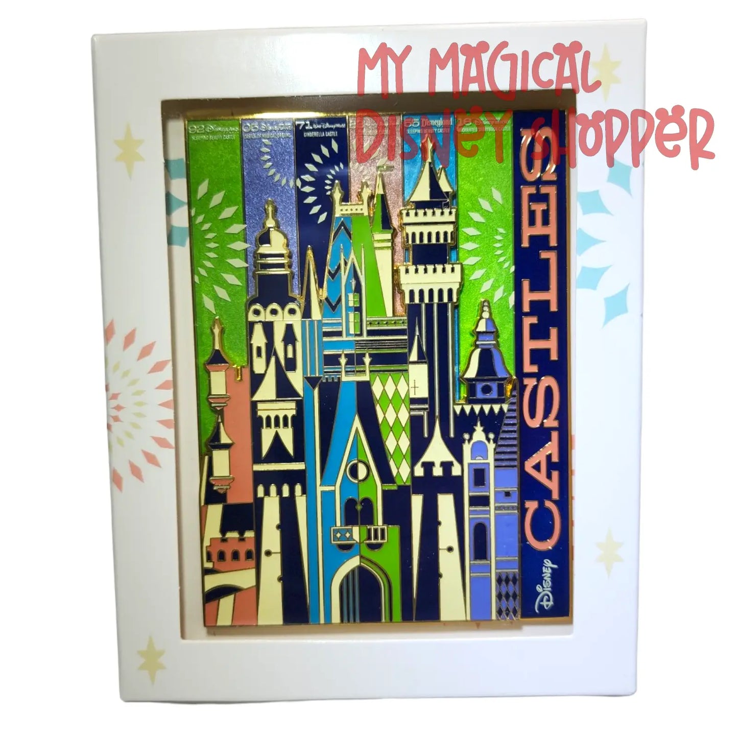 2022 D23 Expo Disney Parks Castles Jumbo Pin - Limited Edition