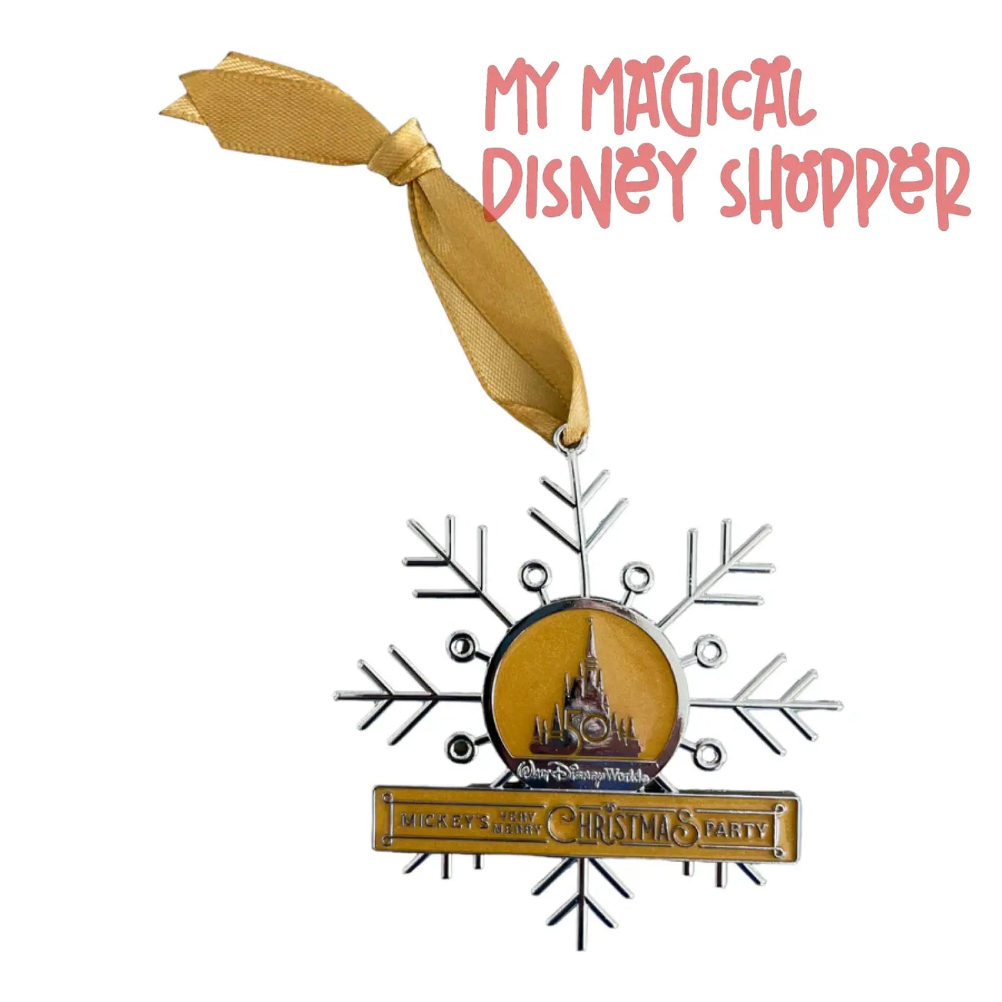 2022 Mickey's Very Merry Christmas Party 50th Snowflake Exclusive Ornament