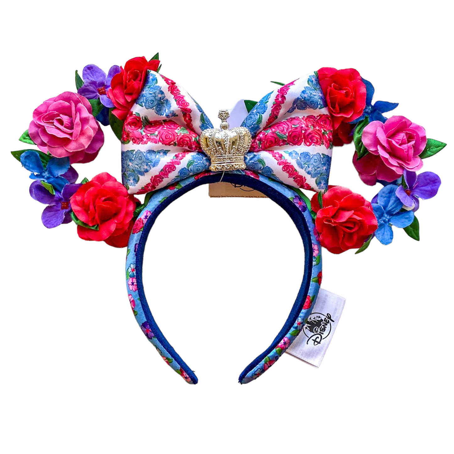 Union Jack Floral United Kingdom Minnie Mouse Ear Headband
