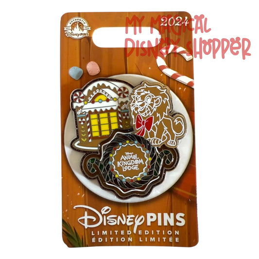 2024 Animal Kingdom Lodge Gingerbread House Pin