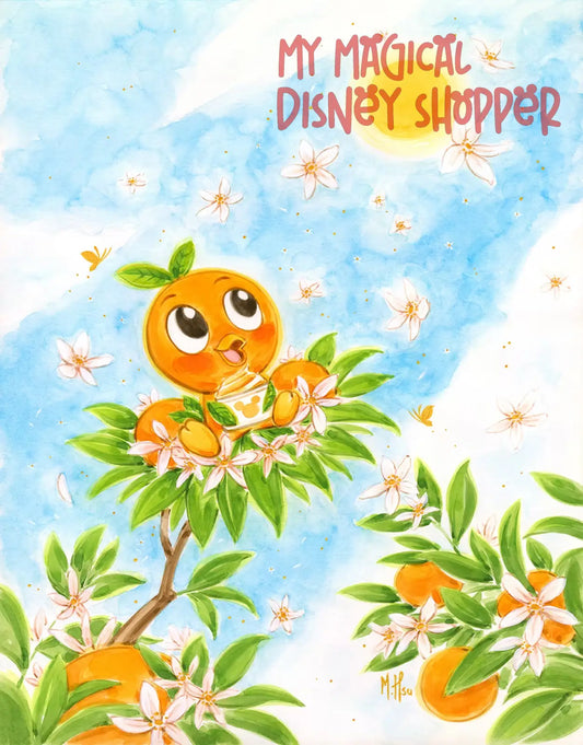 2025 Disney Parks Orange Bird's Wish Martin Hsu 5x7" Postcard