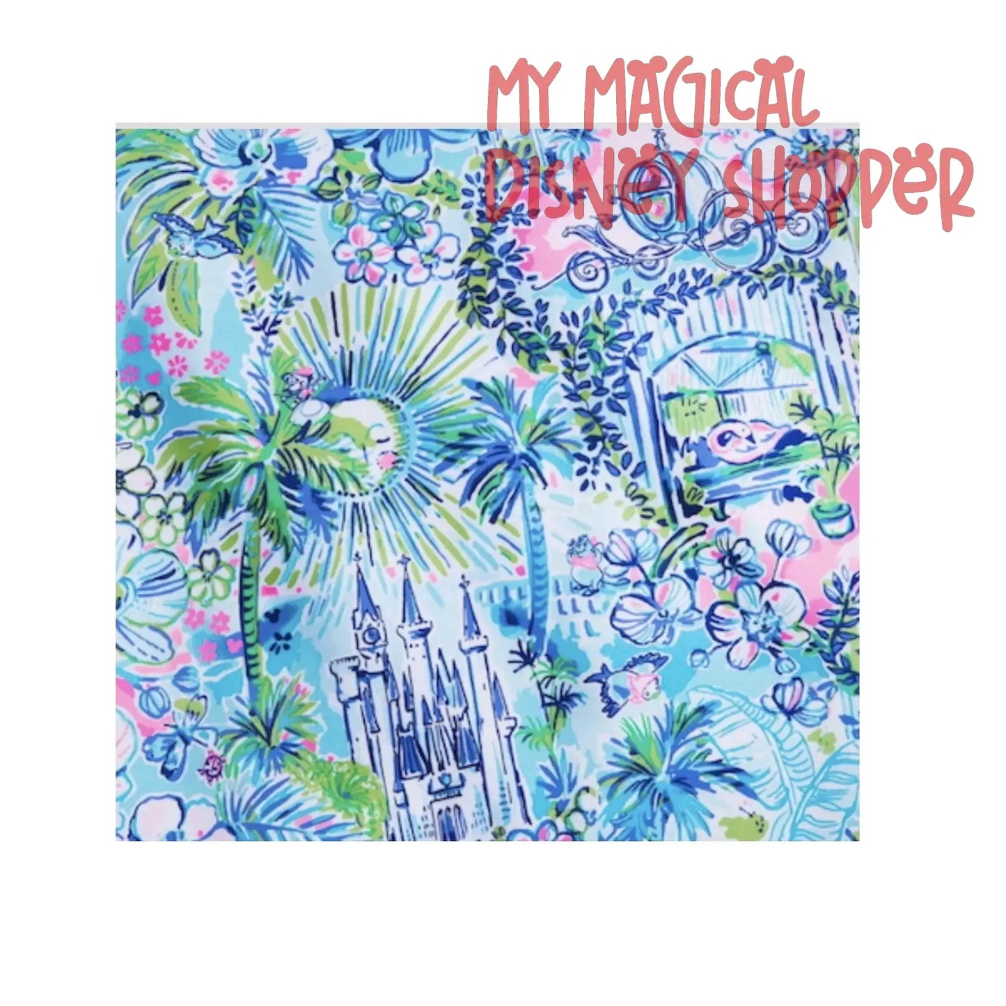 2025 Disney Parks x Lilly Pulitzer Dress - Lilly Loves Cinderella Tiered Linen