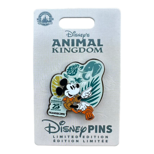 Mickey Passholder Disney Pin - Animal Kingdom 25th Anniversary