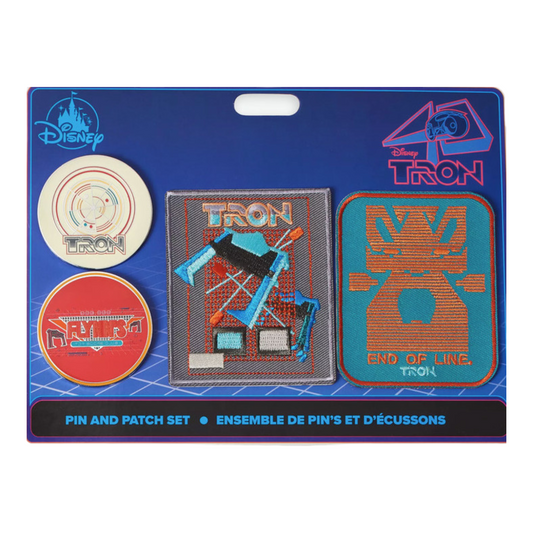 Tron Flynn's Top Score Club End of the Line Pin & Patch Set