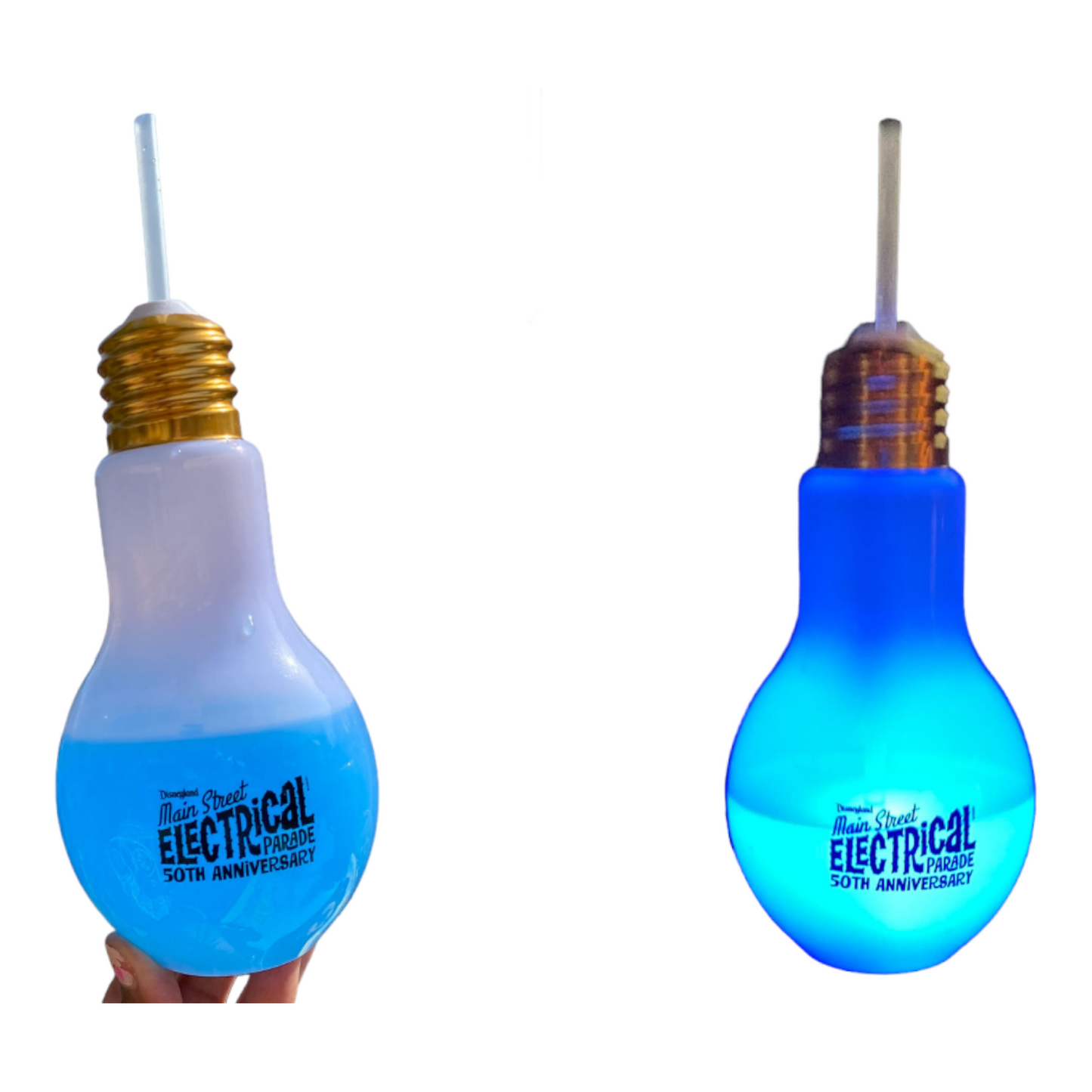 Disneyland Main Street 50TH Electrical Parade Light Bulb Sipper