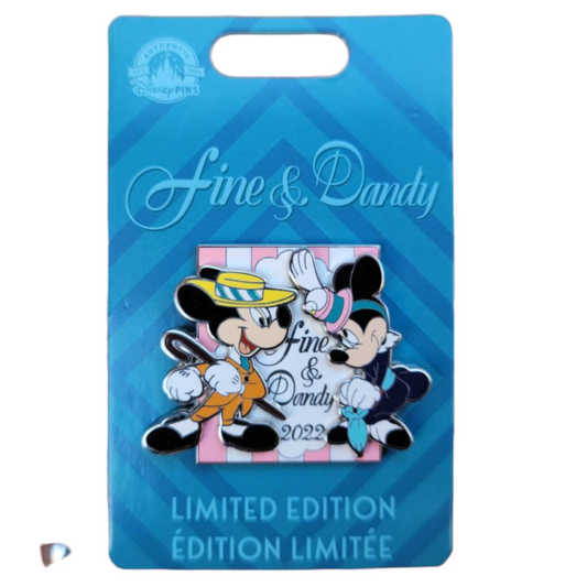 Fine And Dandy DayMickey And Minnie Mouse 2022 Pin - Limited Edition