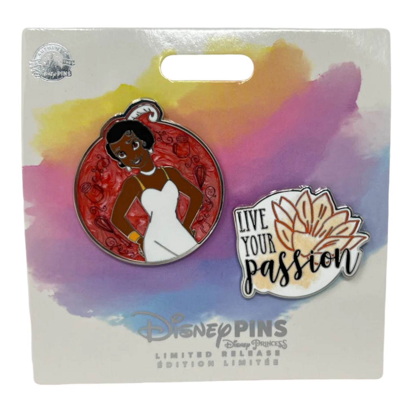 Tiana Live Your Passion Limited Release Disney Pin Set - Limited Release