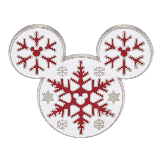 Snowflakes Disney Mickey Icon Pin