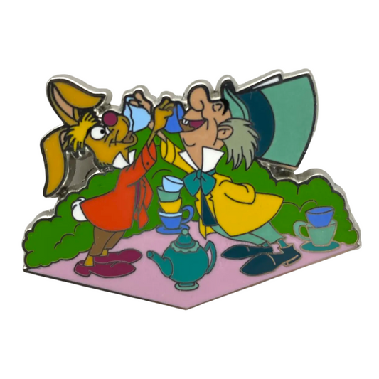 The Mad Hatter And March Hare Tea Party Pin