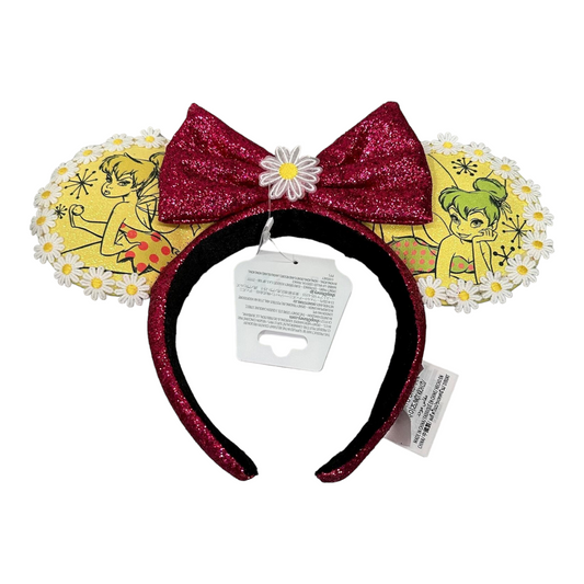 RENTAL Tinker Bell with Daisies Minnie Mouse Ears Headband