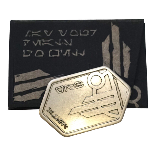 Star Wars Galaxy's Edge Batuu Silver Spira Metal Coin Gift Card - No Value
