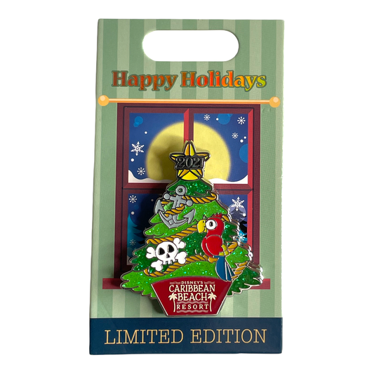 2021 Christmas Tree Happy Holidays Disney's Caribbean Beach Resort  - Limited Edition 1500
