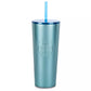 Shimmering Blue Magic Kingdom Starbucks Metal Tumbler