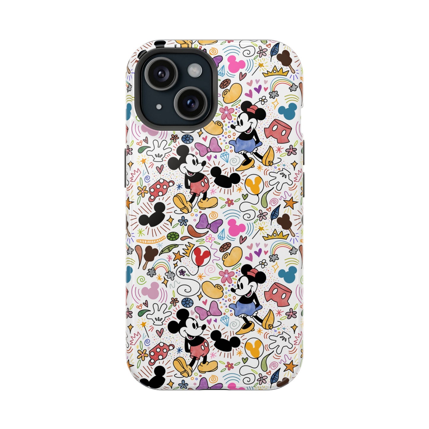 Doodlebug Mickey and Minnie MagSafe Tough iPhone Case